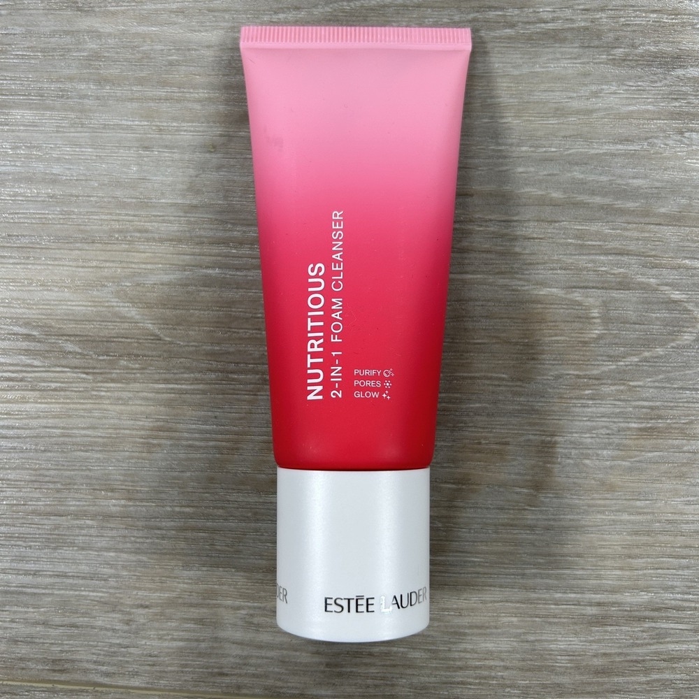 Estee Lauder 2OZ NUTRITIOUS 2-in-1 FOAM CLEANSER Purify Pores Glow Travel